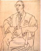 Picasso  Portrait of  Igor Stravinsky_ Pen